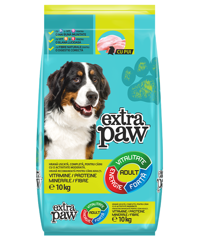 EXTRA PAW felnőtt kutyák számára CSIRKÉVEL (+1 év)